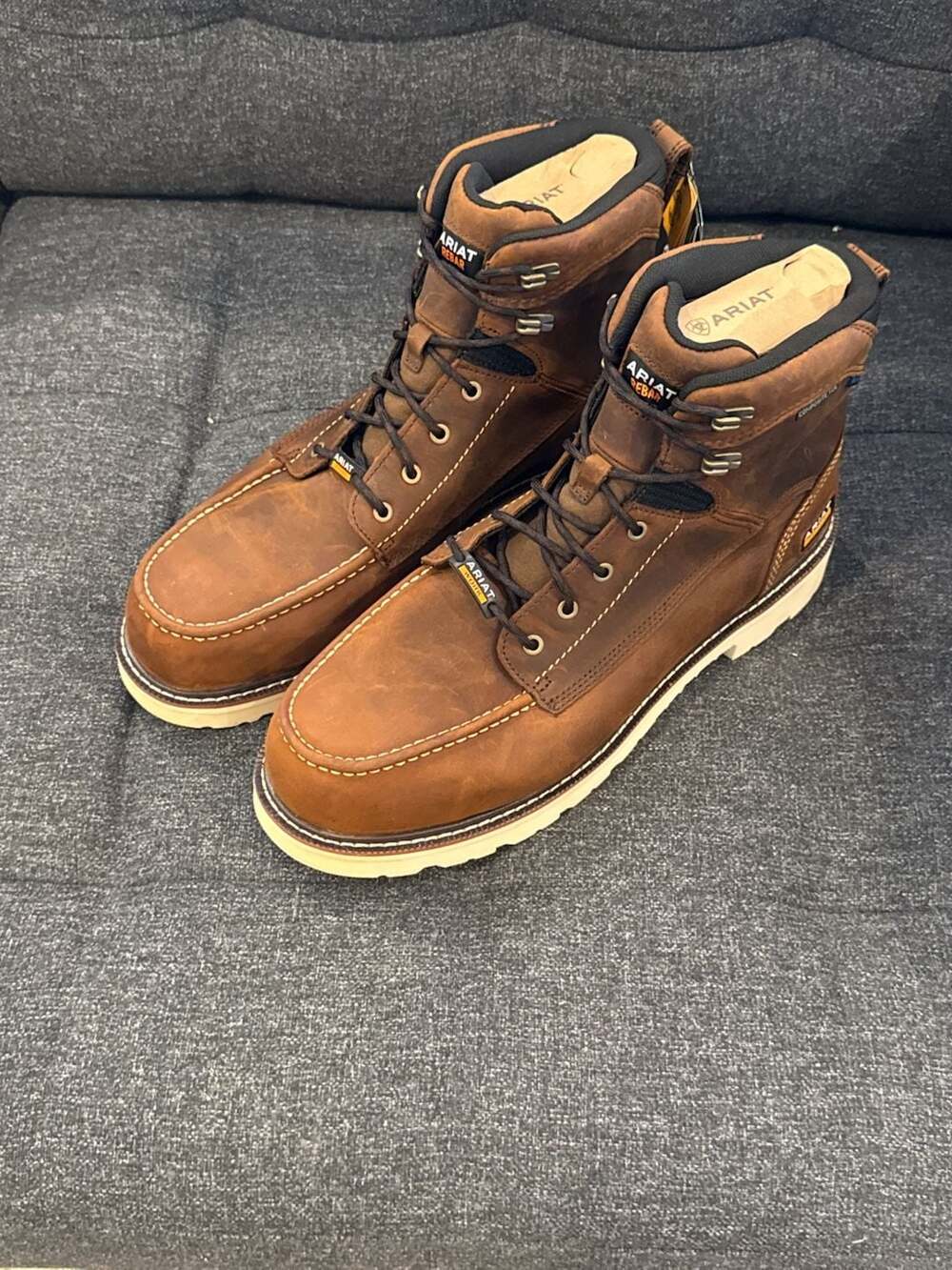 15M - Ariat Mens Rebar Lift Waterproof Composite Toe Work Boots at Co,